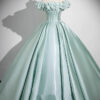 Women French Princess Light Green Evening Dress(Processing time need 3-6 days)
