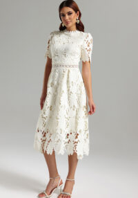 Women Lace Cutout Maxi Holiday Dress