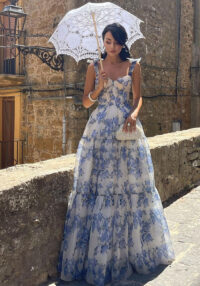 Women off-shoulder one-shoulder sequined Maxi evening dress