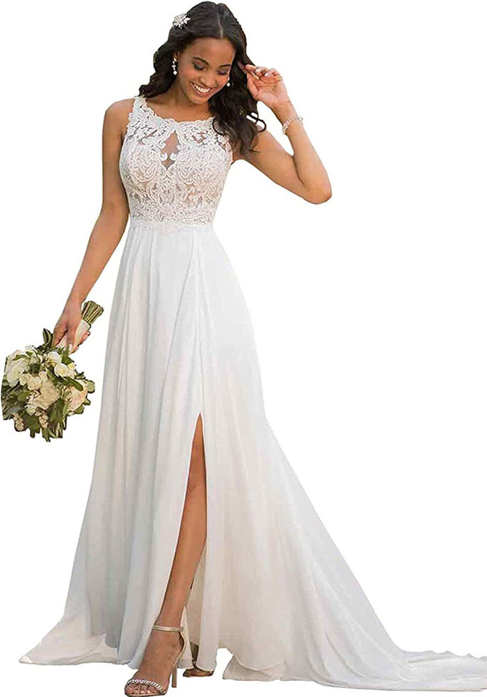 Women See-Through Sexy Split Evening Dress(Processing time need 3-6 days)