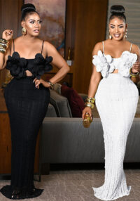 Women Sexy Lace Corsage Backless Strap Dress