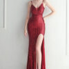 Women Sexy Sequined Maxi Evening Dress