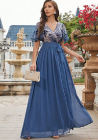 Women Short-sleeved evening dress