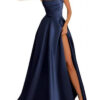 Women Strapless Sexy Slit Formal Party Evening Dress（Processing time need 3-6 days）