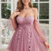 Women Summer Mesh Strapless Dress