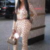 Women's Autumn Leopard Print Hooded Top and Pants Set