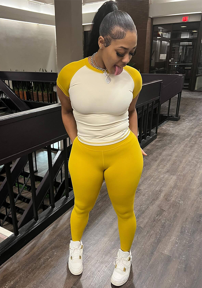 Women's High-Stretch Yoga Set with Bandana