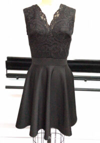 Women's V-Neck Mesh Embroidered Pleated Sexy Mini Dress