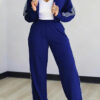 Autumn Women's Casual Tracksuit Sport Home Wear Two-Piece Pants Set