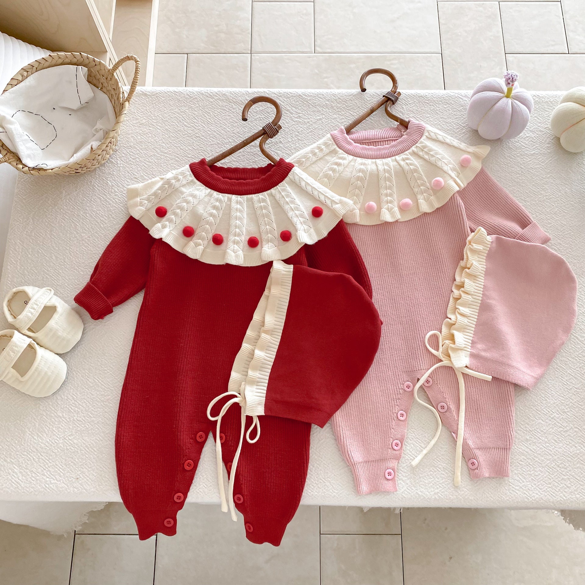 Baby Girls Color-blocking Jumpsuits Wholesale 25092220