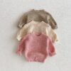 Baby Kid Girls Solid Color Sweaters Wholesale 25092240
