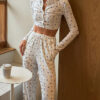 Fall Women's Comfortable Print Pajama Set