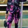 Women Fall/Winter Tie-Dye Hooded Top and Pant Two-Piece Set
